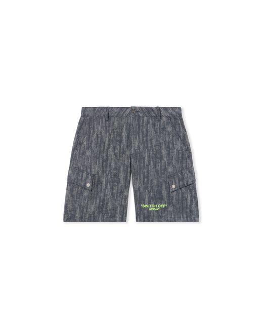 Off-White c/o Virgil Abloh Gray Ss_Switch Off Cargo Shorts for men