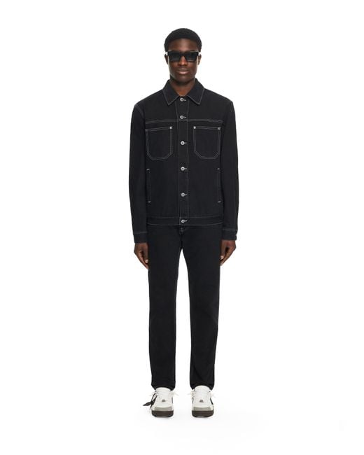 Off-White c/o Virgil Abloh Black Half Arrow Tapered Jeans for men