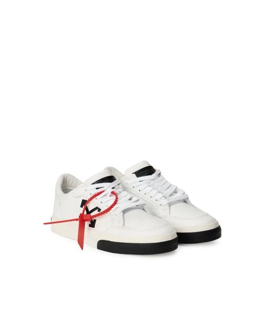 Off-White c/o Virgil Abloh White Vulcanized Low Leather Sneakers for men