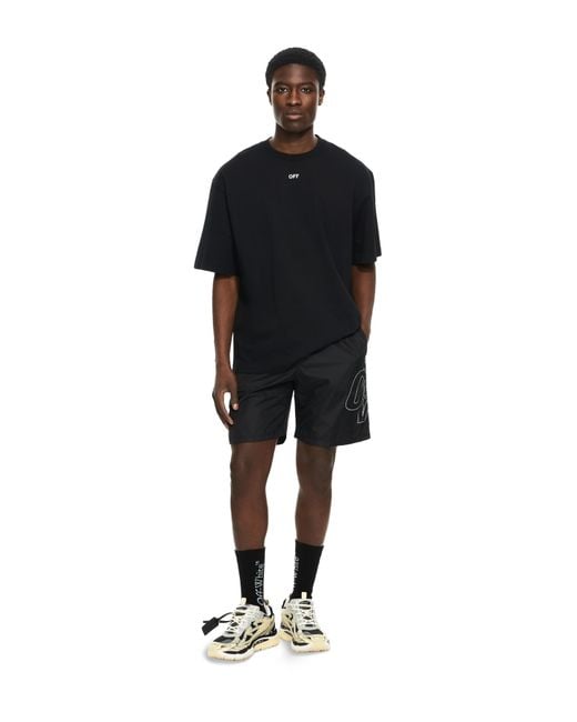 Off-White c/o Virgil Abloh Black 3D Spray Arrow Skate T-Shirt for men