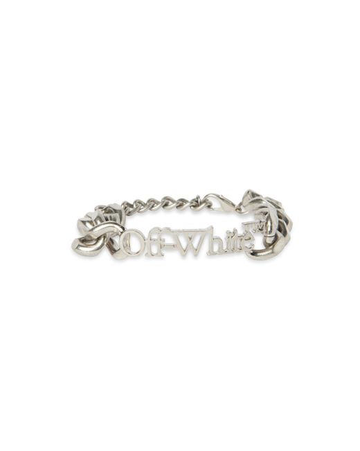 Off-White c/o Virgil Abloh White Logo Chain Bracelet for men