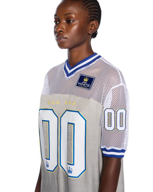 Off-White c/o Virgil Abloh Gray Dyed Vi Sat 00 Football Dress