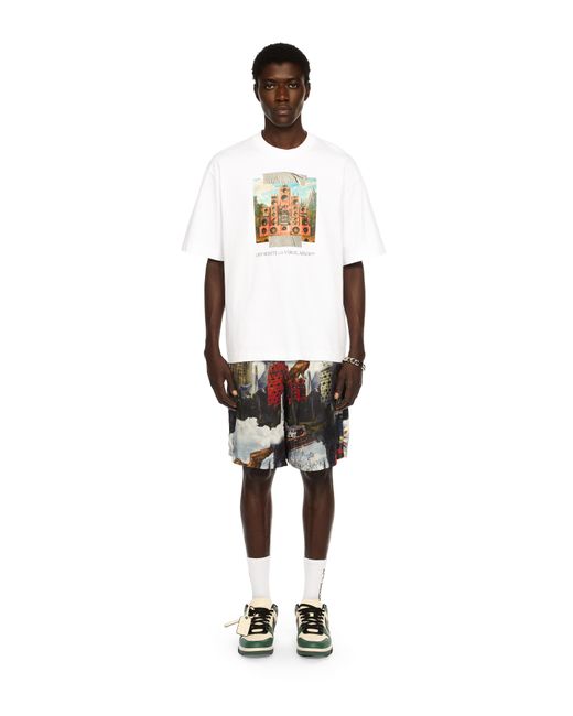 Off-White c/o Virgil Abloh White Train Off Skate Logo Tee for men