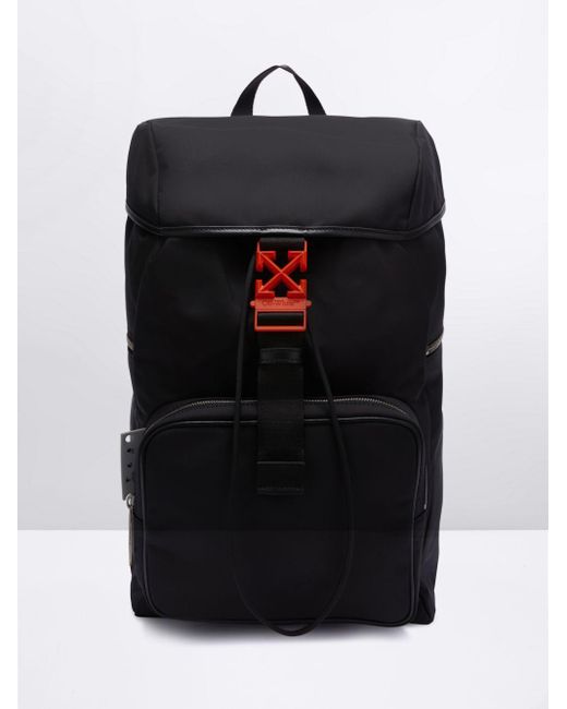 Off-White c/o Virgil Abloh Synthetic Arrows Backpack in Black for Men - Lyst