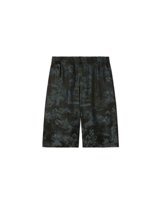 Off-White c/o Virgil Abloh Black Jacquard Fresco Bowling Shorts for men