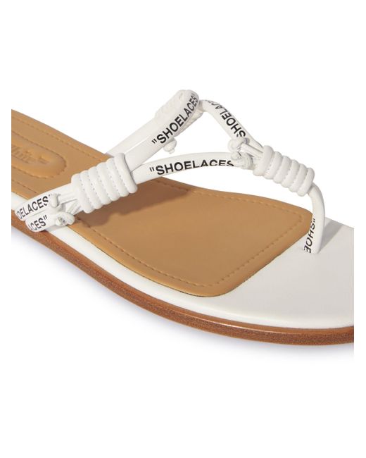 Off-White c/o Virgil Abloh Pink Shoelace Flat Sandal