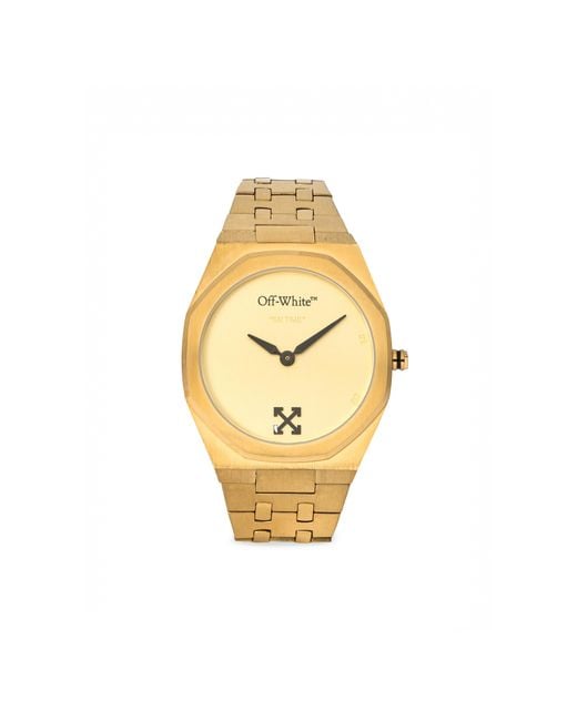 Off-White c/o Virgil Abloh Metallic "On Time" Watch for men