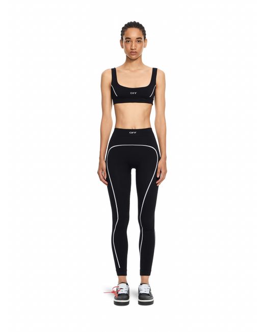 Off-White c/o Virgil Abloh Black Off Stamp Seamless Bra