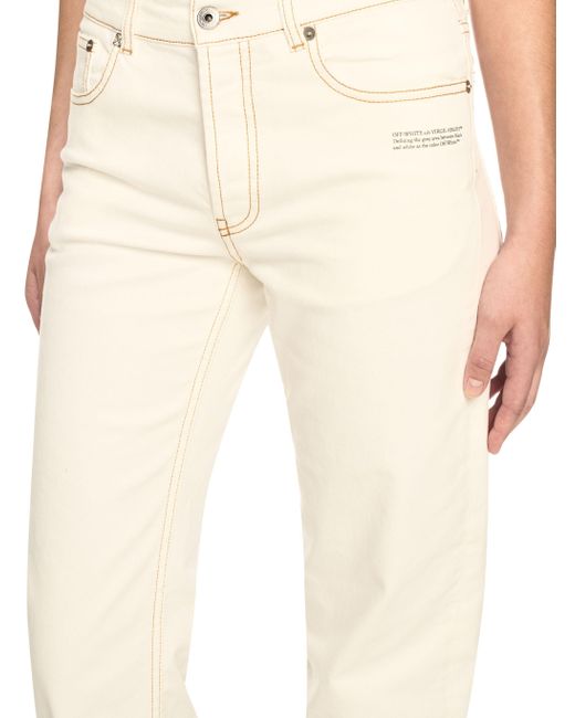 Off-White c/o Virgil Abloh White Denim Susy 5Pkt Pants