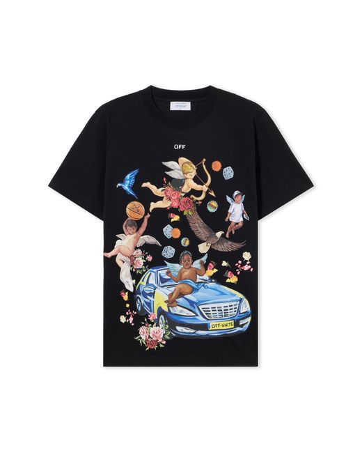 Off-White c/o Virgil Abloh Black Fresco Car T-Shirt for men