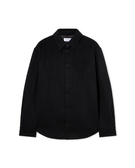 Off-White c/o Virgil Abloh Men's Black Quote Ws Milit Overshirt