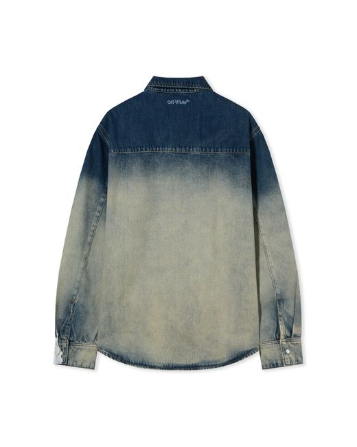 Off-White c/o Virgil Abloh Blue City Nature Regular Denim Shirt for men