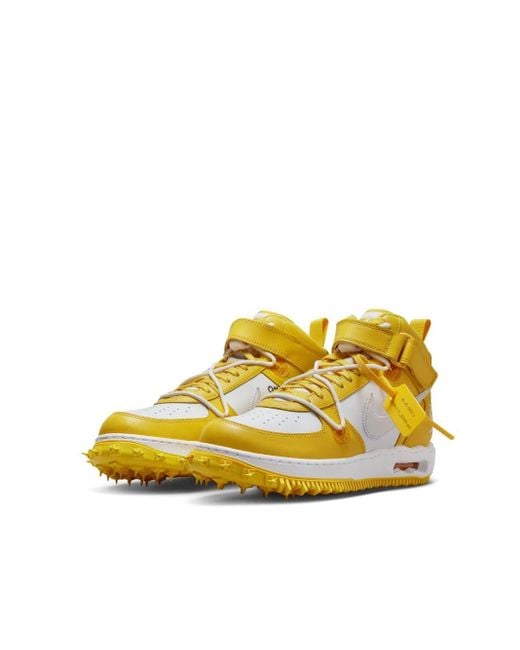Sneakers Nike AF1 Mid Varsity Maize c/o Off-WhiteTM️ Bianco/Giallo di NIKE X OFF-WHITE in Yellow