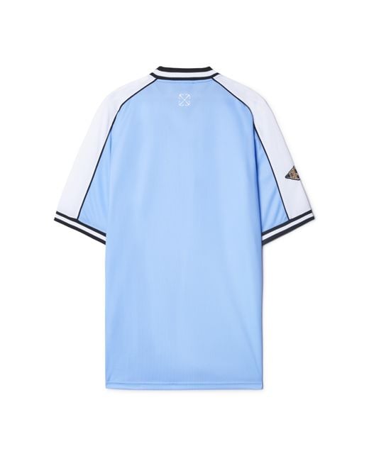 Off-White c/o Virgil Abloh Blue Soccer Mini Dress