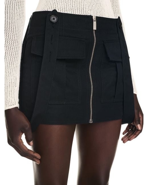 Off-White c/o Virgil Abloh Black Co Straps Cargo Mini Skirt