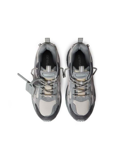Off-White c/o Virgil Abloh Gray Be Right Back Suede Sneakers