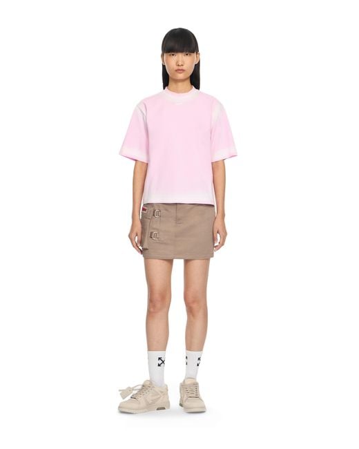 Off-White c/o Virgil Abloh Gray Pocket Mini Skirt