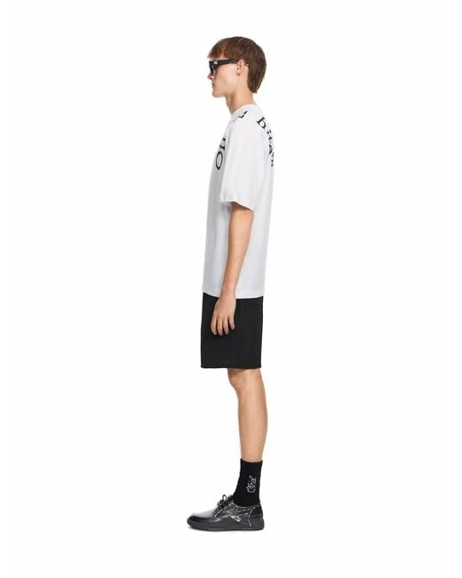 Off-White c/o Virgil Abloh White Vertical Bookish Skate Short Sleeve T-Shirt for men