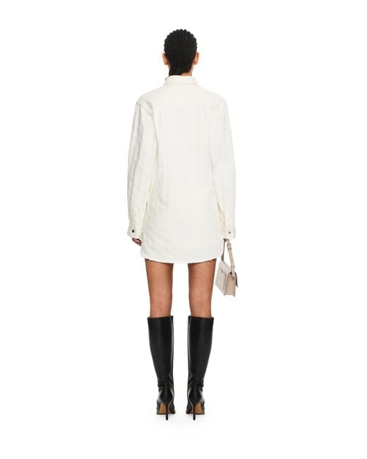 Off-White c/o Virgil Abloh White Star Jacquard Denim Shirt Jacket