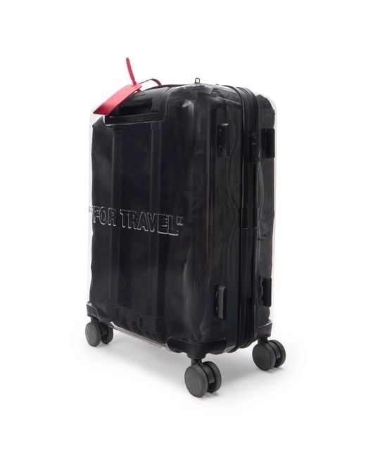Off-White c/o Virgil Abloh Black "For Travel" Arrow Suitcase