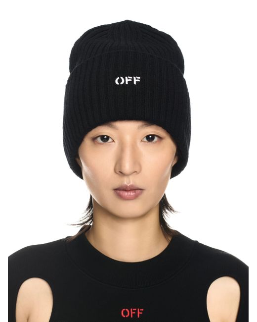 Off-White c/o Virgil Abloh Black Stamp Loose Beanie