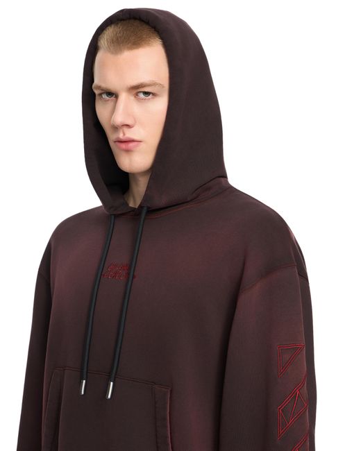 Off-White c/o Virgil Abloh Purple Off- C/O Ac Milan Hoodie for men