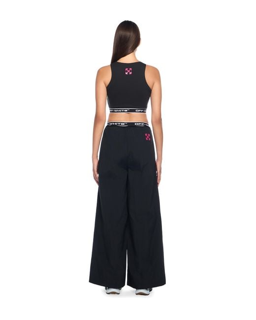 Off-White c/o Virgil Abloh Blue Wide-Leg Trousers