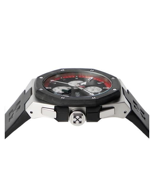Off-White c/o Virgil Abloh Black "Frequency Chrono" Watch for men