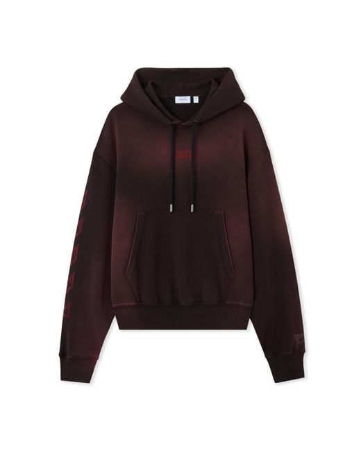 Off-White c/o Virgil Abloh Purple Off- C/O Ac Milan Hoodie for men
