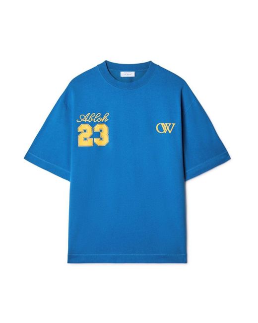 T-shirt skate con logo OW 23 di Off-White c/o Virgil Abloh in Blue da Uomo