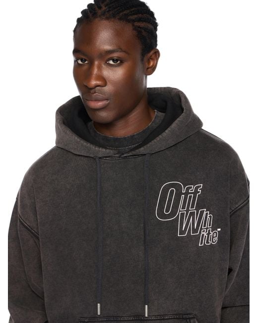 Off-White c/o Virgil Abloh Black Outline Arrow Skate Hoodie for men