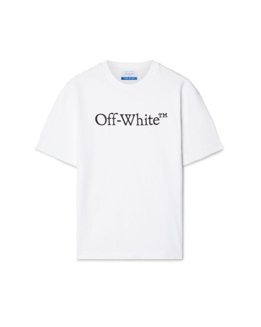 Off-White c/o Virgil Abloh White Big Logo Bookish Casual Tee