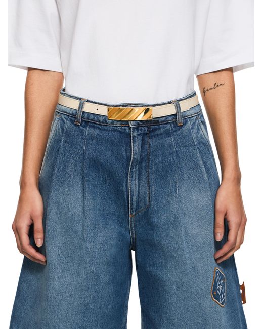Off-White c/o Virgil Abloh Natural Diagonal Belt 25Mm
