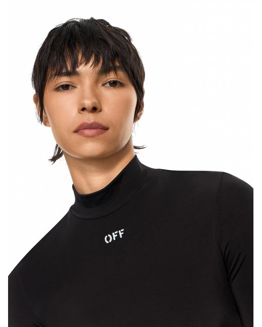 Off-White c/o Virgil Abloh Black Off Stamp Sec Skin Crop Turtle