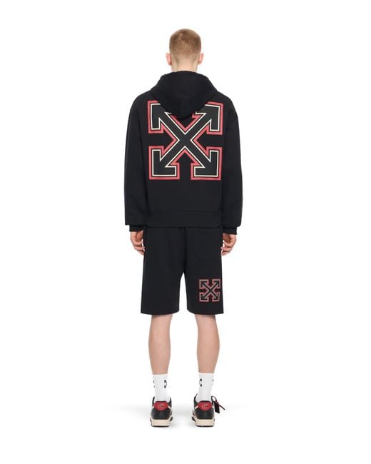 Off-White c/o Virgil Abloh Black Off- C/O Ac Milan Arrow Hoodie for men