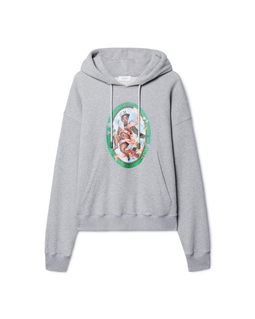 Off-White c/o Virgil Abloh Gray Fresco Hoodie for men