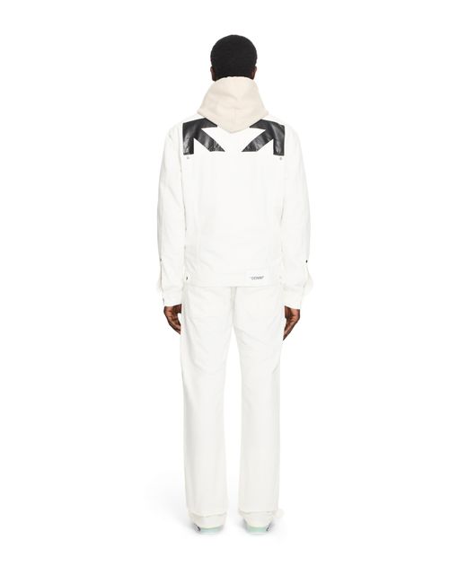 Off-White c/o Virgil Abloh White Half Arrow Skate Jacket for men