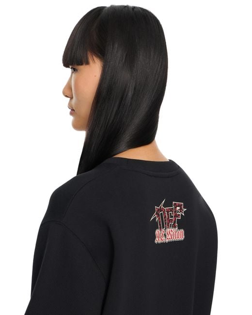 Off-White c/o Virgil Abloh Black Off- C/O Ac Milan Sweatshirt