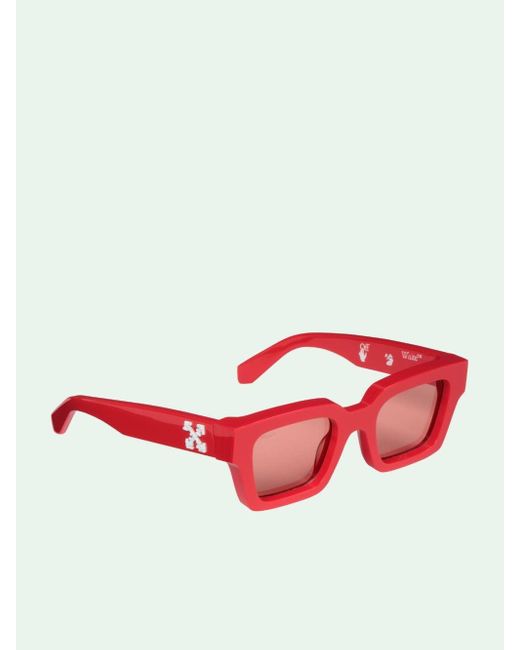Off-White c/o Virgil Abloh Red Arrows Plaque Square-frame Sunglasses