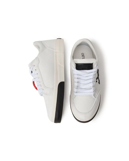 Off-White c/o Virgil Abloh White Vulcanized Low Leather Sneakers for men
