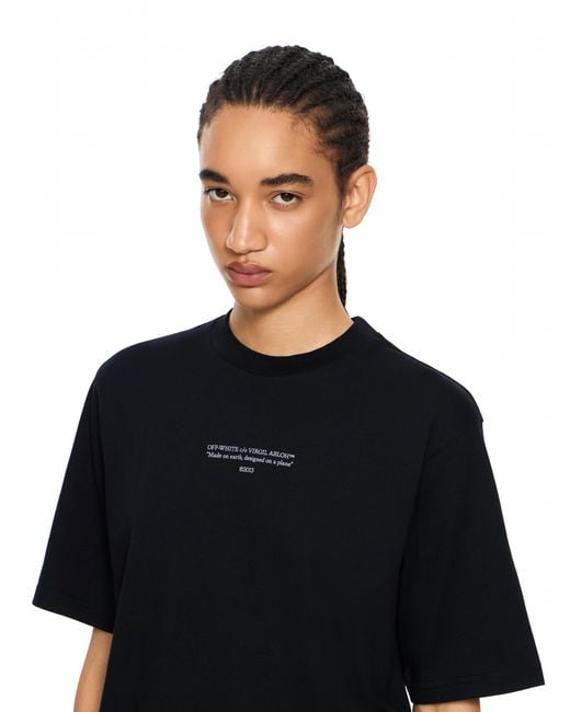 Off-White c/o Virgil Abloh Black Statement Boxy Tee