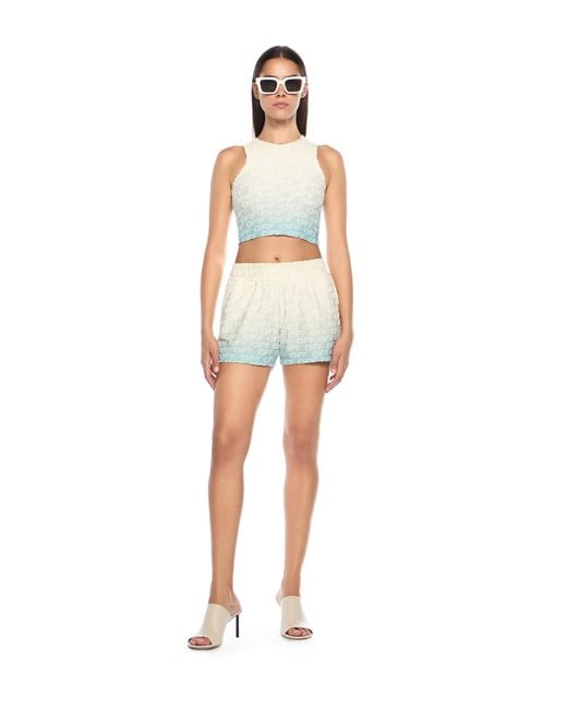 Off-White c/o Virgil Abloh White Terry Gradient Shorts