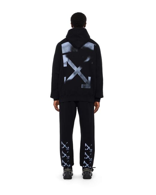 Off-White c/o Virgil Abloh Black Stencil Arrow Skate Hoodie for men
