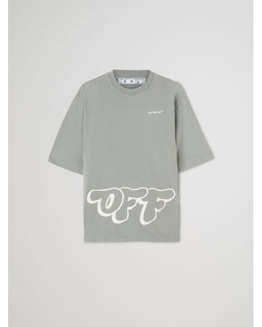 Camiseta Skate con estampado del logo Off-White c/o Virgil Abloh de hombre de color Gray