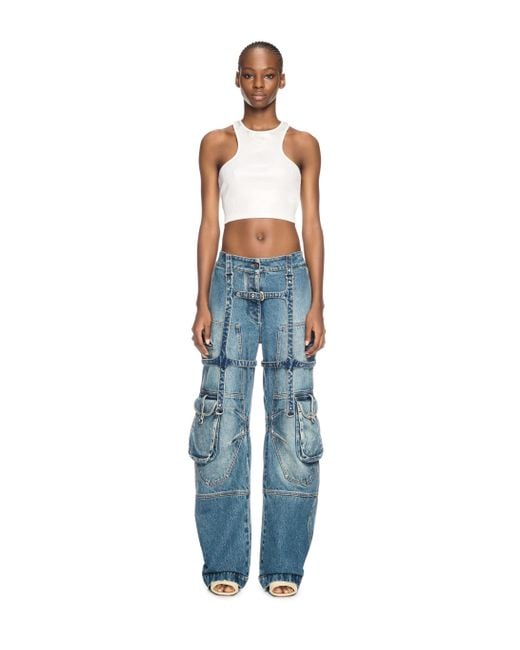 Off-White c/o Virgil Abloh Blue Coated Rowing Top