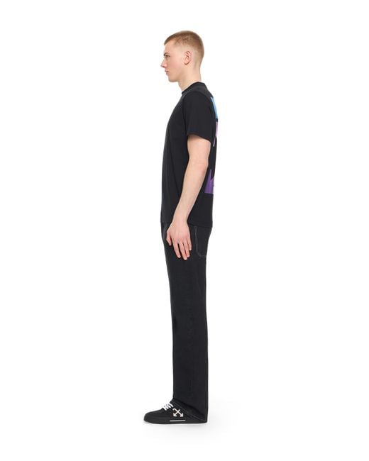 Off-White c/o Virgil Abloh Black Slim Fit Gradient/T-Shirt for men