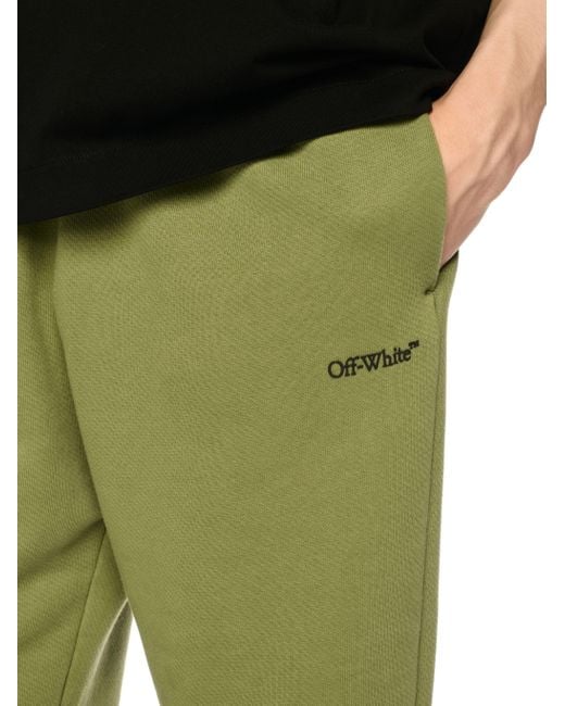 Off-White c/o Virgil Abloh Green Windy Arrow Sweatpants for men