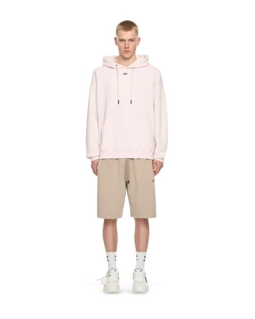 Off-White c/o Virgil Abloh Pink Paint Arrow Skate Hoodie for men