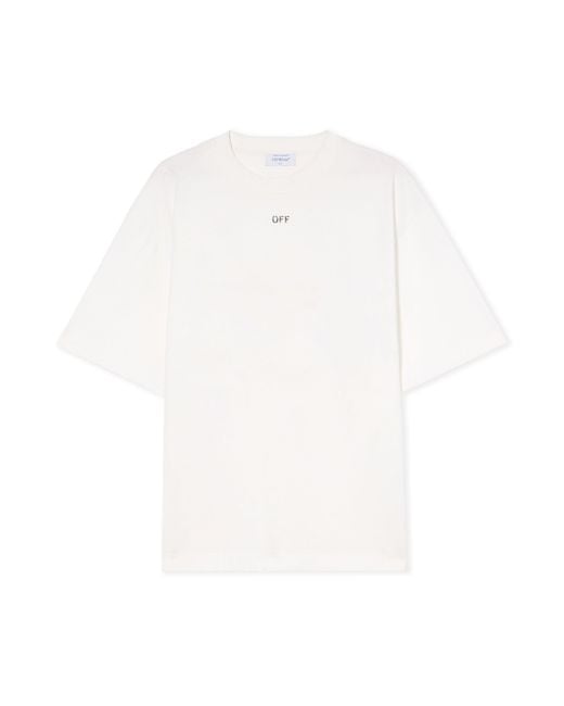 Off-White c/o Virgil Abloh White Thinkman Arrow Skate Logo Tee for men