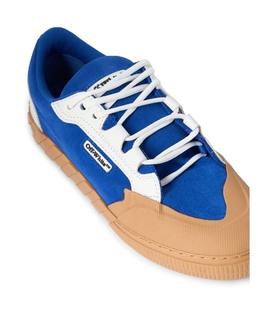 Off-White c/o Virgil Abloh Blue Vulcanized 779 Suede Sneakers for men
